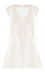 Herve Leger Ksenia Pointelle Crochet Fringe Dress 