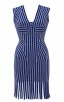 Herve Leger Khloe Metallic Tipping Bandage Dress