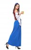 Womens Long Elegant Dress Oktoberfest Fraulein Costume