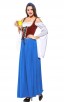 Womens Long Elegant Dress Oktoberfest Fraulein Costume