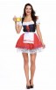 Womens Ribbon Lace Dress Oktoberfest Fraulein Costume