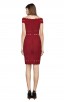 Herve Leger Bandage Dress Off Shoulder Red