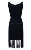 Herve Leger Bandage Dress Tank Tassels Black