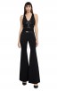 Herve Leger Bandage Jumpsuit V Neck Black