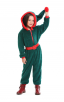 Party Homewear Kids Coral Velvet Christmas Jumpsuit