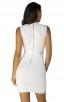 Herve Leger Bandage Dress V Neck White