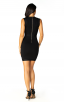 Herve Leger Bandage Dress V Neck Black