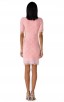 Herve Leger Bandage Dress O Neck Falbala Pink