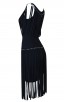 Herve Leger Bandage Dress Tank Tassels Black