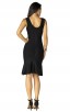 Herve Leger Scoop Neck Dress Black