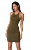 Herve Leger Bandage Dress Halter Neck Backless Green