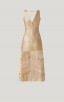Herve Leger Foiled Midi Dress