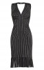 Herve Leger Lisett Metallic Tipping Bandage Dress