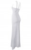 Herve Leger Bandage Dress Long Gown V Neck White