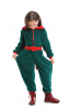 Party Homewear Kids Coral Velvet Christmas Jumpsuit