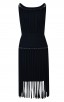 Herve Leger Bandage Dress Tank Tassels Black