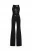 Herve Leger Bandage Jumpsuit V Neck Black