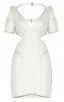 Herve Leger Desiree Foil Crochet Jacquard Dress