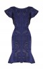 Herve Leger Alessia Rose Plaited Jacquard Dress 