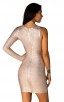 Herve Leger A Long Sleeve Metallic Bandage Dress