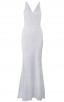 Herve Leger Bandage Dress Long Gown V Neck White