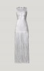 Herve Leger Foil Fringe Dress