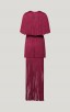 Herve Leger Inge Sleeve Tiered Gown