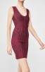 Herve Leger Metallic Lurex Jacquard Mini Dress