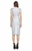 Herve Leger Irdsopalco Avery Foiled Bandage Applique Dress