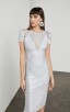 Herve Leger Irdsopalco Avery Foiled Bandage Applique Dress