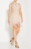 Herve Leger Bare Combo Haylee Eyelet Fringe Dress