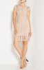 Herve Leger Bare Combo Haylee Eyelet Fringe Dress