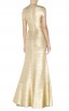 Herve Leger Lora Woodgrain Foil Bandage Gown