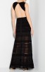 Herve Leger Black Alondra Pointelle Bandage Gown