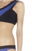 Herve Leger Bandage Dresses One Shoulder Bandage Bikini Black Blue