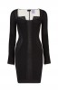 Herve Leger Valeria Multi-Texture Mesh Dress