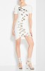 Herve Leger Cambree Diamond Quilting Beaded Dress
