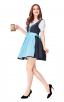 Womens Embroidered Dress Oktoberfest Fraulein Costume