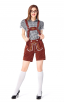 Bavarian Beer Suit Short Sleeve Suspender Suit