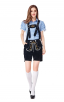 Bavarian Beer Suit Short Sleeve Suspender Suit