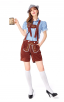 Bavarian Beer Suit Short Sleeve Suspender Suit