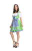 Oktoberfest Dirndl Dress Plaid Cosplay Costume 