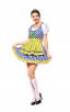 Oktoberfest Dirndl Dress Short Sleeve Mini Dress