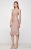 Herve Leger Metallic Picot Scoop Neck Dress