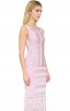 Herve Leger Cutouts Alejandra Pointelle Pink