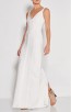 Herve Leger Bandage Dress Long Gown V Neck White