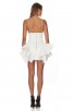 Strappy Sleeveless Asymmetric Ruffled Fishtail Dress