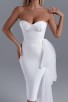 White Midi Bandage Dress