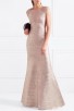 Herve Leger Maribel Tulle Applique Dress