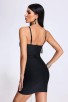Black Cutout Bandage Mini Dress